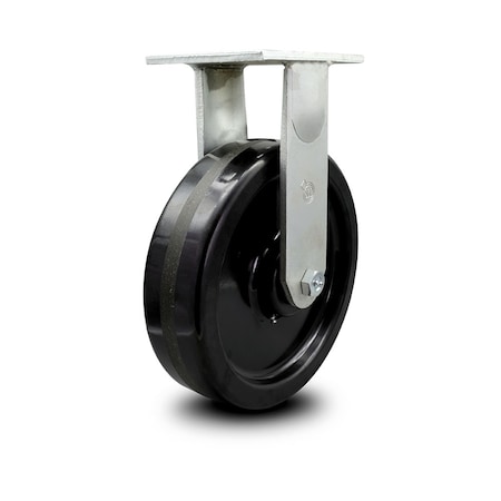 Service Caster 10 Inch Extra Heavy Duty Phenolic Wheel Rigid Top Plate Caster SCC-KP92R1030-PHR
